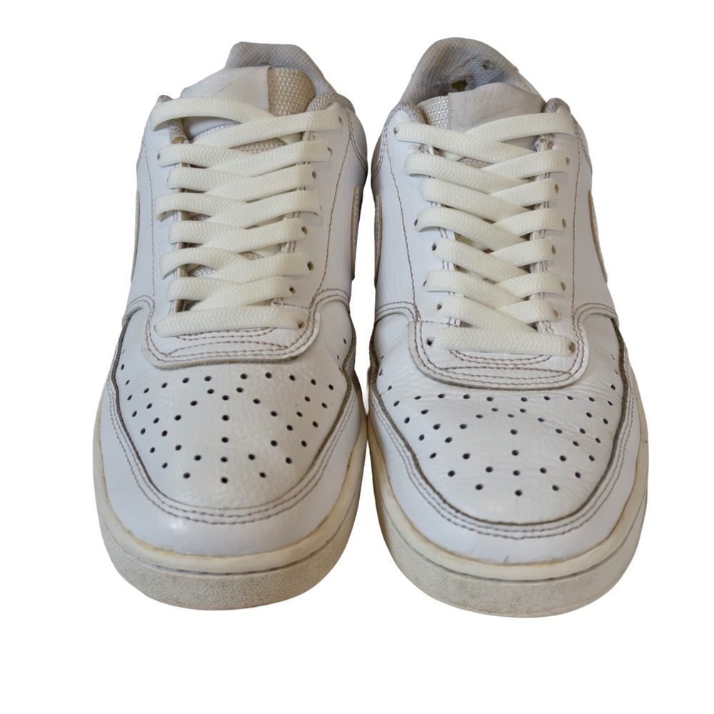 Nike Court Vision Low White Leather Sneakers Women’s 7.5 - Picture 3 of 7